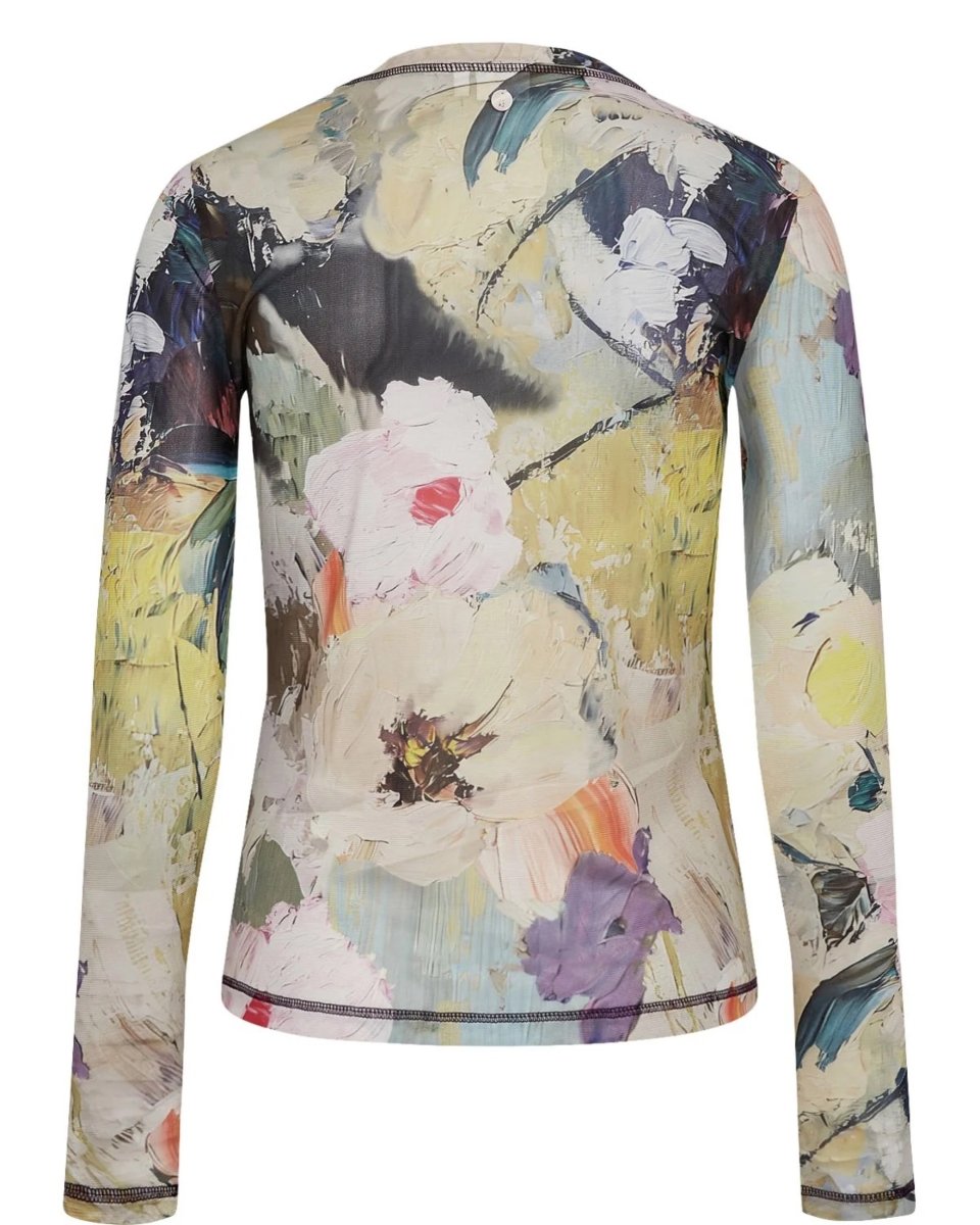 Nualmia Ls Mesh Top van Numph – Tops voor dames | Meisjes Brugge