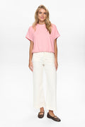 Peony T-shirts - Nuleah Boxy Tee van Numph
