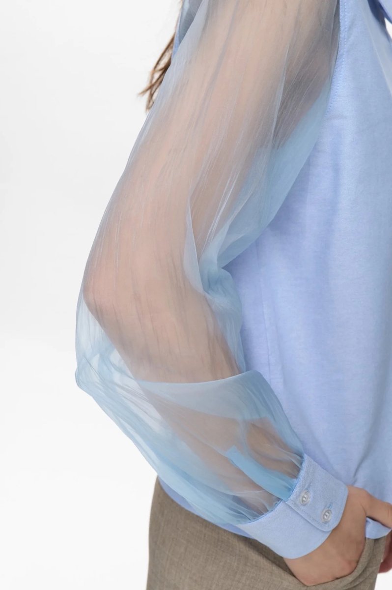 Shirts - Nulenora Organza Shirt van Numph