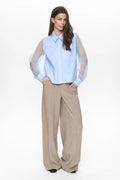 Shirts - Nulenora Organza Shirt van Numph