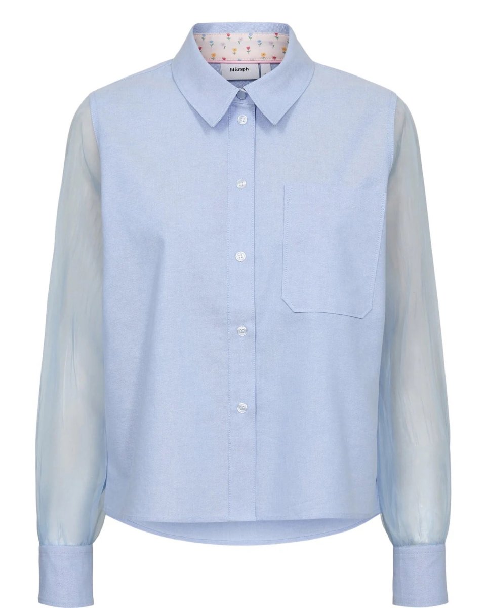 Shirts - Nulenora Organza Shirt van Numph