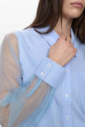 Hydrangea Shirts - Nulenora Organza Shirt van Numph