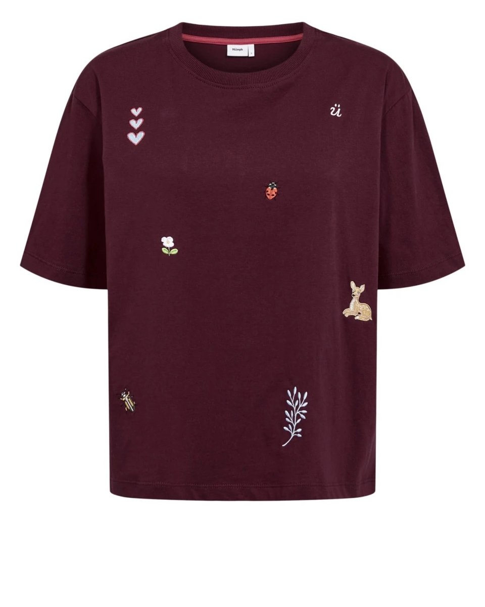 Nutenia Boxy T-Shirt- Gots van Numph – T-shirts voor dames | Meisjes Brugge