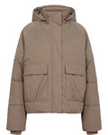 Taupe Gray Jassen - Nuwillow Short Jacket van Numph