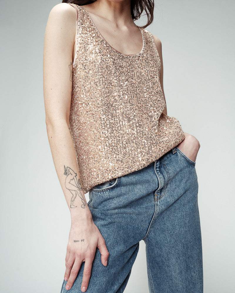 Ode Woven Top - koop Tops van Grace and Mila bij Meisjes Brugge
