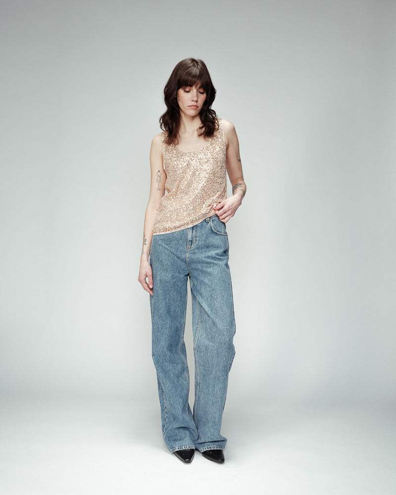 Ode Woven Top van Grace and Mila – Tops voor dames | Meisjes Brugge