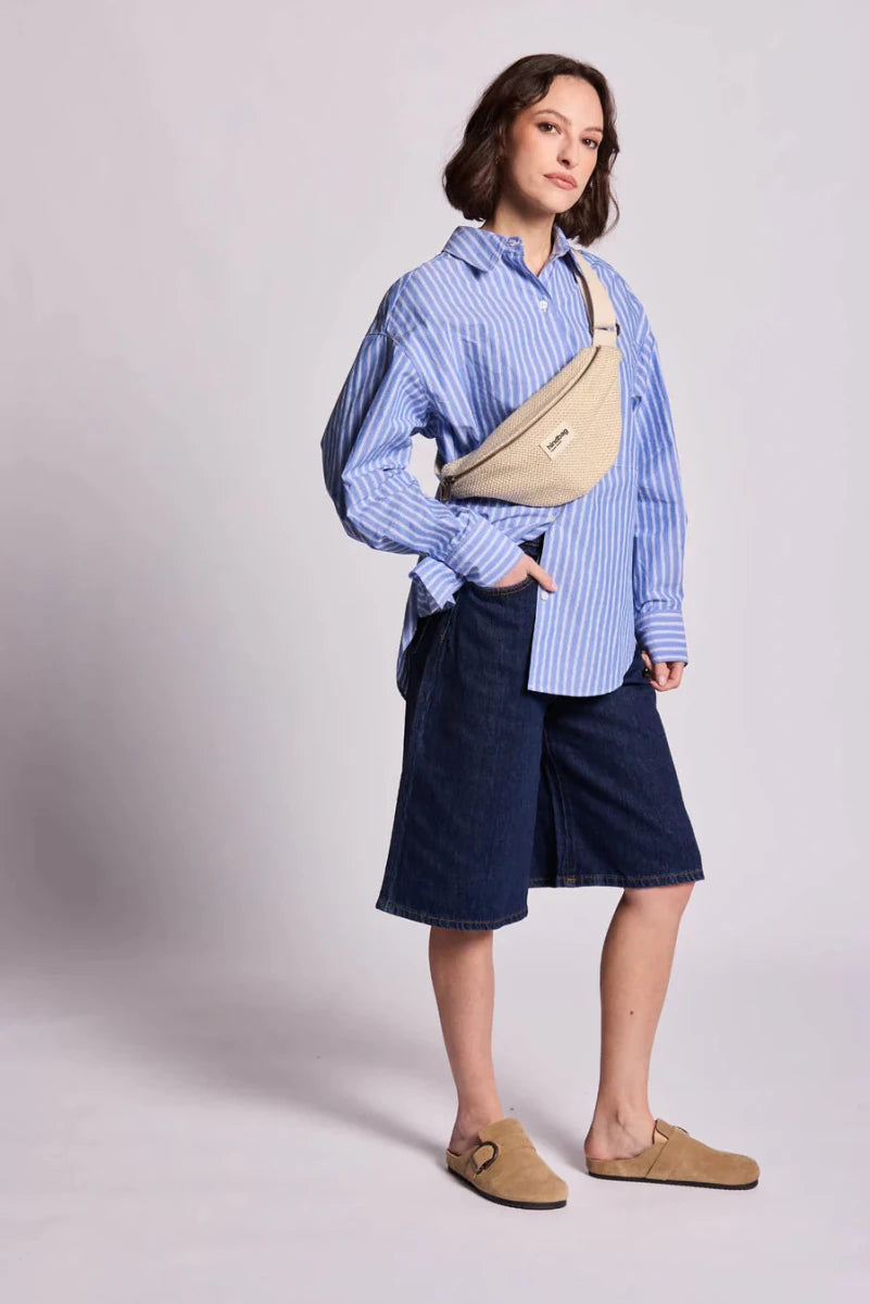 Olivia Bumbag braided off white – Handtassen voor dames in kleur | Meisjes