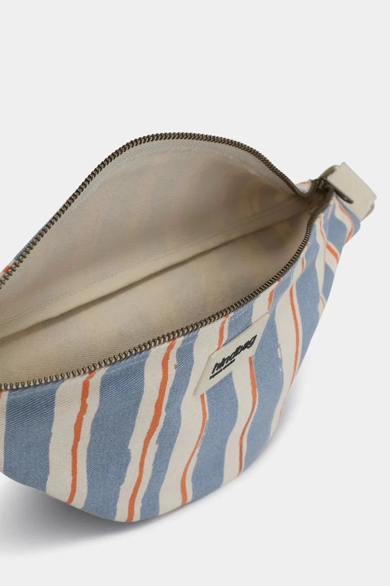 Olivia Bumbag large blue stripes van Hindbag – Handtassen voor dames | Meisjes Brugge