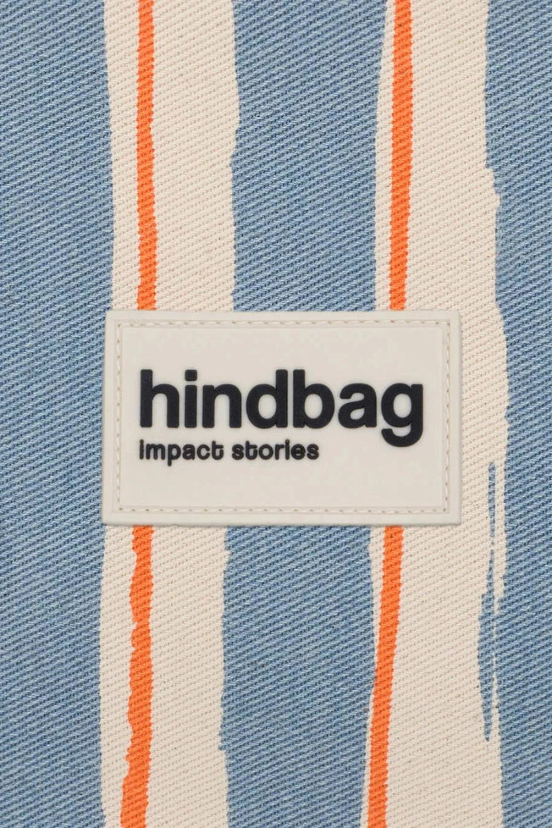 Olivia Bumbag large blue stripes van Hindbag – Handtassen voor dames | Meisjes Brugge