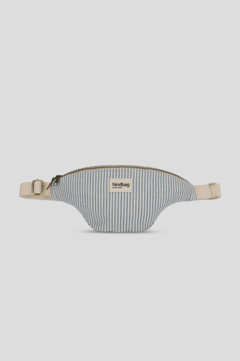 Olivia Bumbag Thin Blue stripes van Hindbag – Handtassen voor dames | Meisjes Brugge