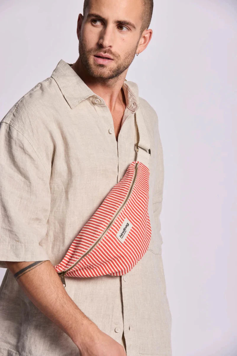 Olivia Bumbag thin red stripes van Hindbag – Handtassen voor dames | Meisjes Brugge