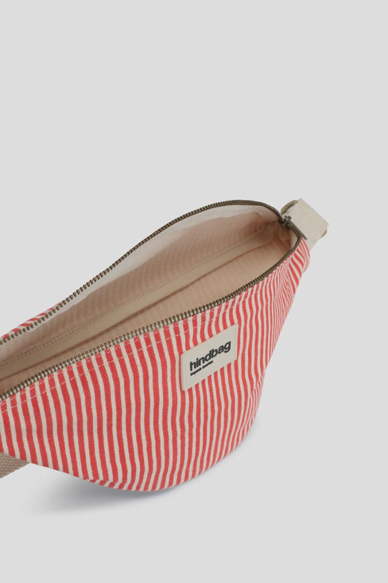 Olivia Bumbag thin red stripes van Hindbag – Handtassen voor dames | Meisjes Brugge