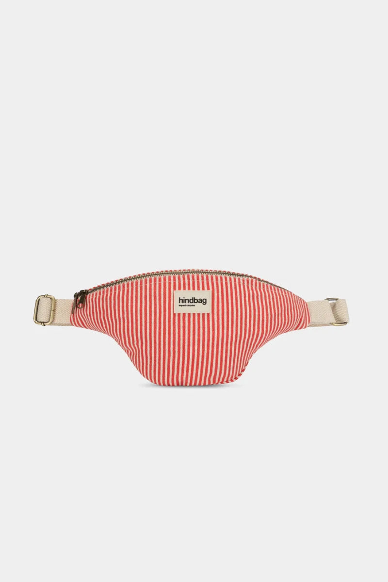 Olivia Bumbag thin red stripes van Hindbag – Handtassen voor dames | Meisjes Brugge