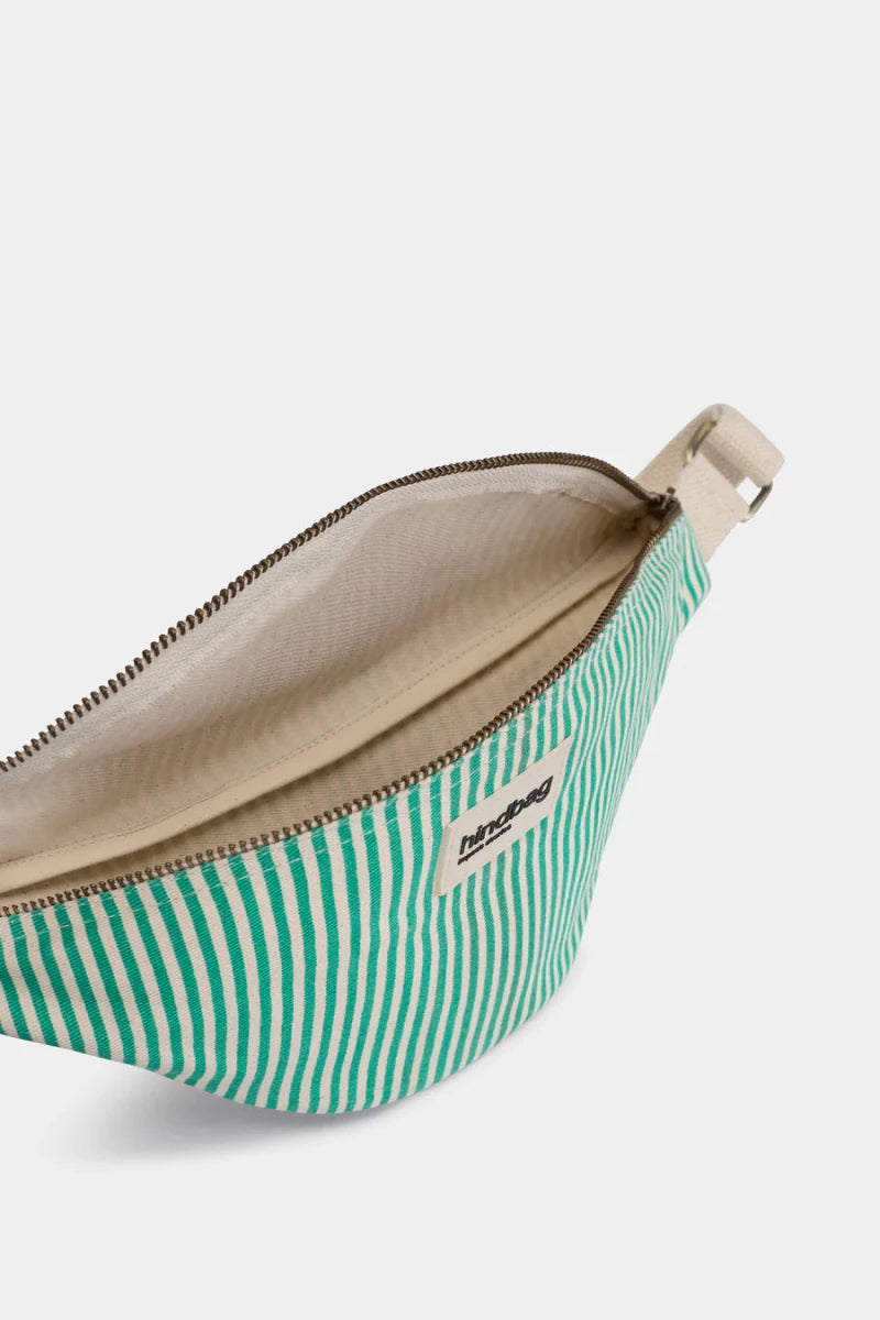 Olivia Bumbag Thing green stripes van Hindbag – Handtassen voor dames | Meisjes Brugge