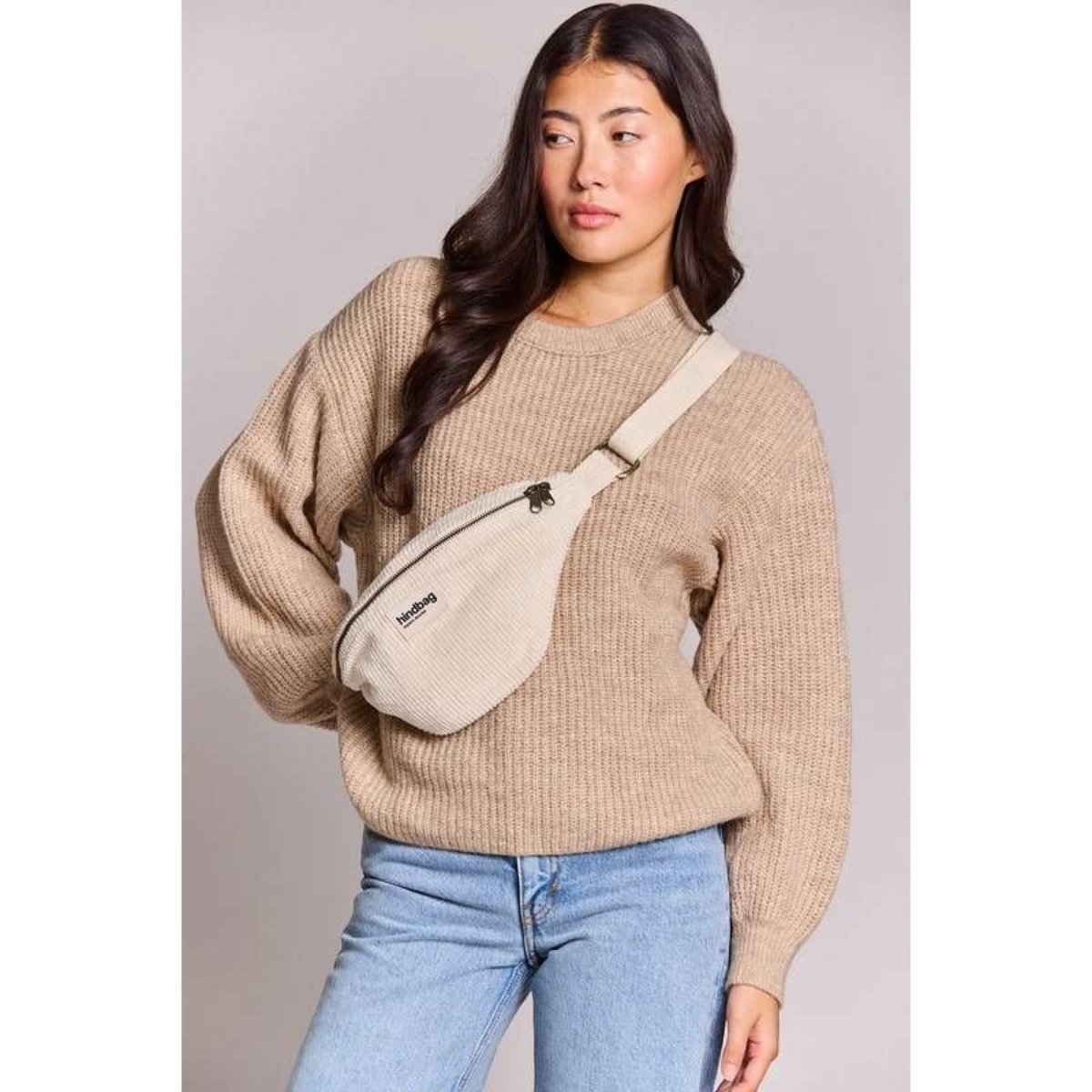 Olivia Velvet Cream van Hindbag – Handtassen voor dames | Meisjes Brugge