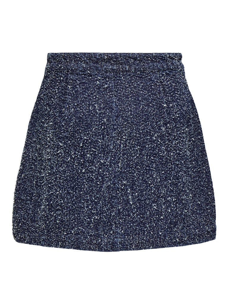Rokken - Onlaman Denim Boucle Skirt van Only