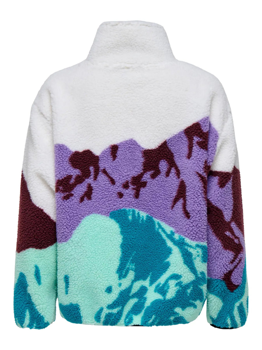 Cloud dancer Pulls - Onlaspen L/S O-Neck Teddy Pull van Only