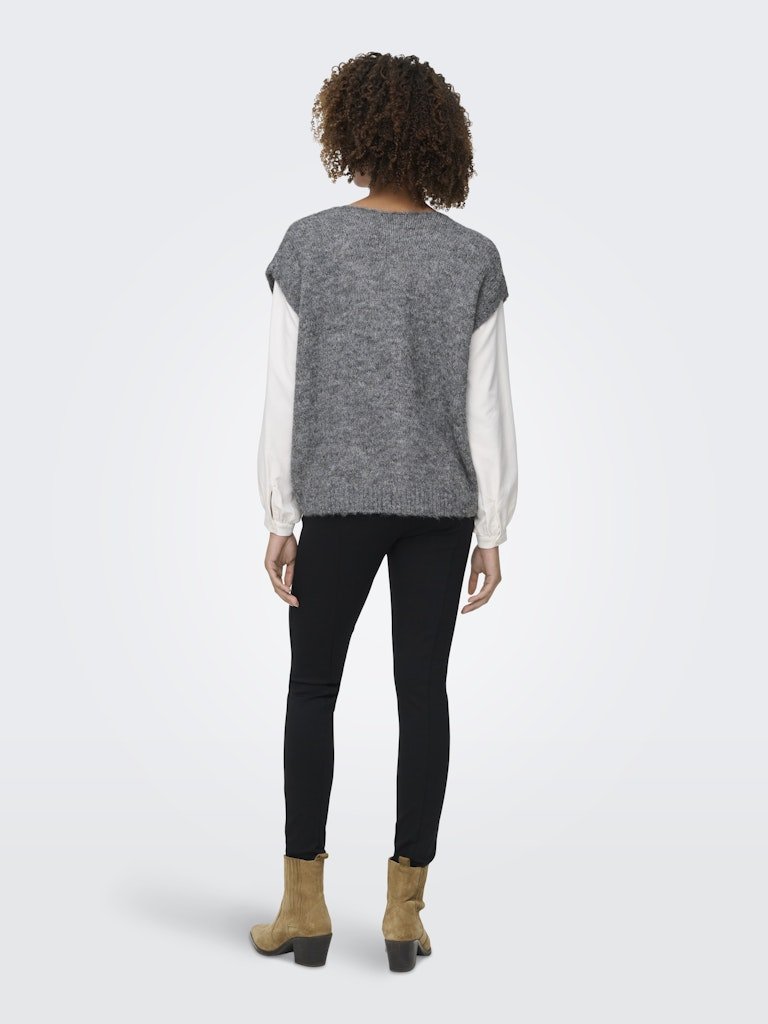 Cardigans - Onlazu Sl Button V-Neck Waistcoat Knit van Only