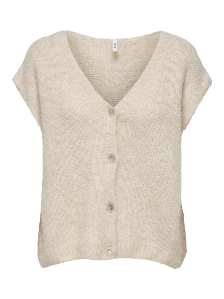 Cardigans - Onlazu Sl Button V-Neck Waistcoat Knit van Only