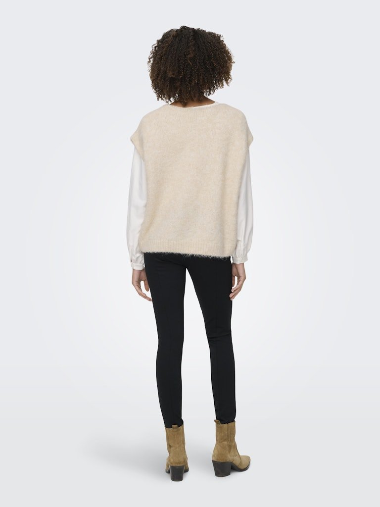 Cardigans - Onlazu Sl Button V-Neck Waistcoat Knit van Only