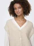 Sandshell Cardigans - Onlazu Sl Button V-Neck Waistcoat Knit van Only