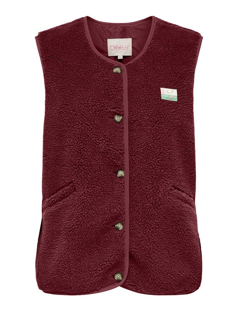 Onlbaby Teddy Vest van Only – Jassen voor dames | Meisjes Brugge