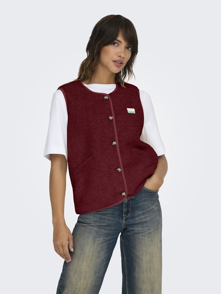 Onlbaby Teddy Vest van Only – Jassen voor dames | Meisjes Brugge