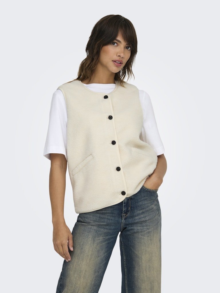 Onlbaby Teddy Vest van Only – Jassen voor dames | Meisjes Brugge