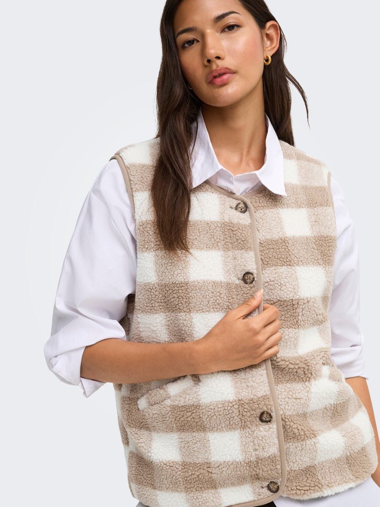 Onlbaby Teddy Vest van Only – Jassen voor dames | Meisjes Brugge