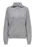 Pulls - Onlbaker L/S Zip Pullover Knit Noos van Only