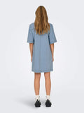 Onlbelle S/S Button Dress Denim Noos - koop Jurken van Only bij Meisjes Brugge