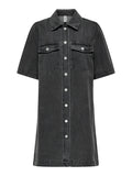 Onlbelle S/S Button Dress Denim Noos - koop Jurken van Only bij Meisjes Brugge