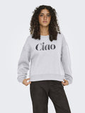 Sweaters - Onlbest L/S Print Crew Neck Sweat van Only