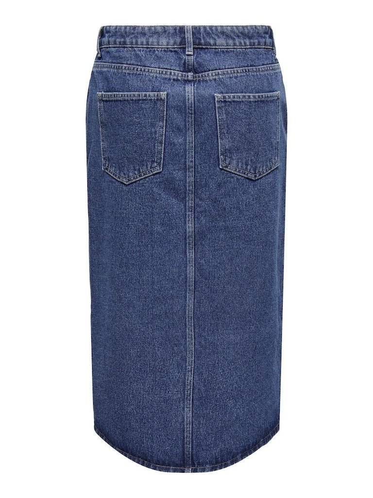 Rokken Onlbianca Midi Skirt Denim Noos van Only