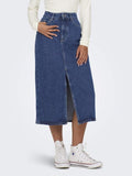 Rokken Onlbianca Midi Skirt Denim Noos van Only