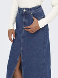 Rokken Onlbianca Midi Skirt Denim Noos van Only