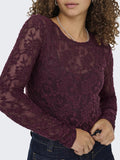 Mauve wine Tops - Onlblaise L/S Top van Only