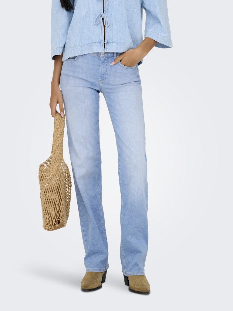 Onlblush Mid Straight Dnm Rea828 Noos van Only – Jeans voor dames | Meisjes Brugge