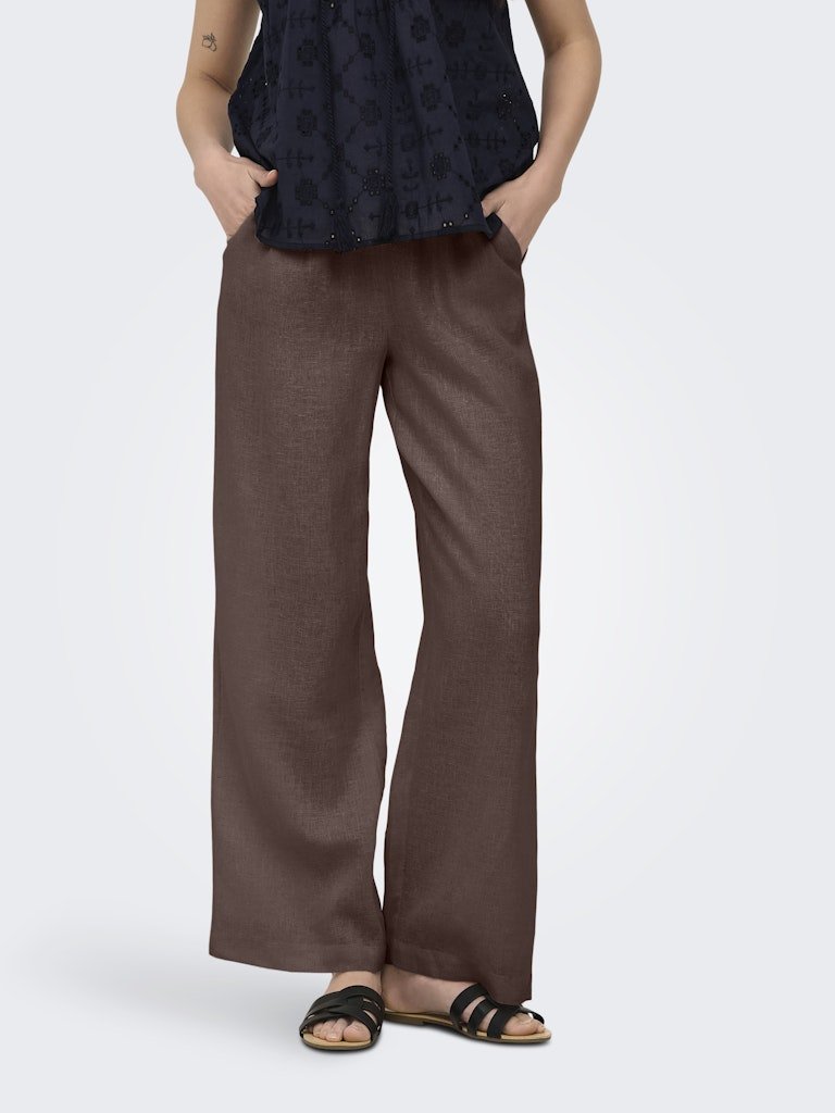 Onlbruxelles Mw Lin Bl Tie Pants Noos – Broeken voor dames in kleur | Meisjes