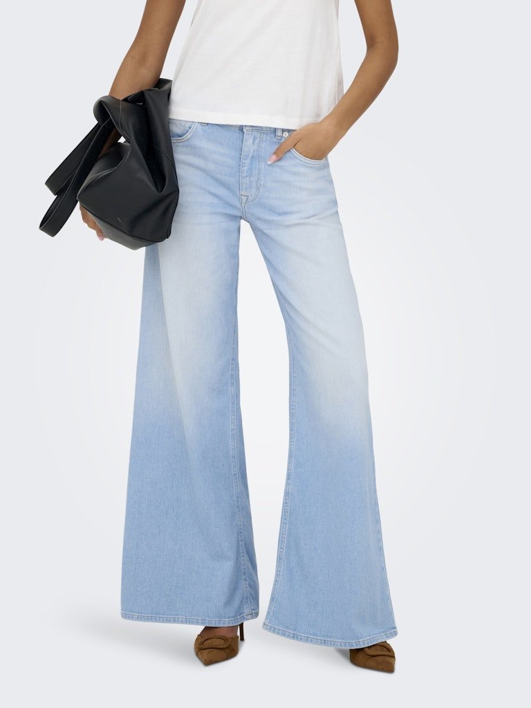 Light Blue Denim Jeans - Onlcalifornia Mw Wd Flared Denim Rea004 Noos van Only