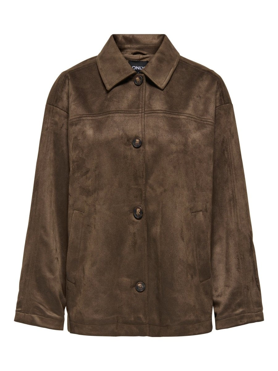 Onlcarolina Faux Suede Jacket Cc Otw - koop Jassen van Only bij Meisjes Brugge