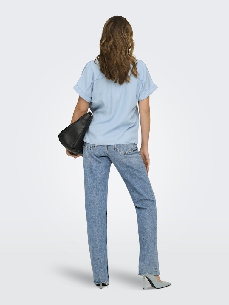 Onlcharis Life Cap Sleeve Shirt – Tops voor dames in kleur | Meisjes