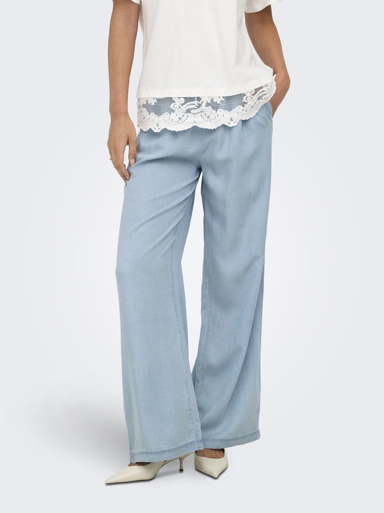 Onlcharis Life Pull Up Tie Pants – Broeken voor dames in kleur | Meisjes