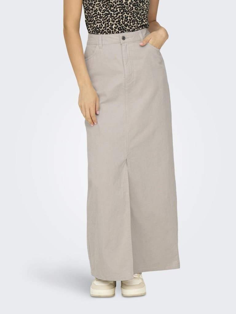 Rokken Onlcilla-Moxie Long Slit Corduroy Skirt van Only