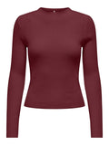 Onlcoco Life Ls Rib Mock Neck Knit - koop Tops van Only bij Meisjes Brugge