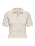 Onlcosima Ss Structure Polo Knit Noos - koop Tops van Only bij Meisjes Brugge