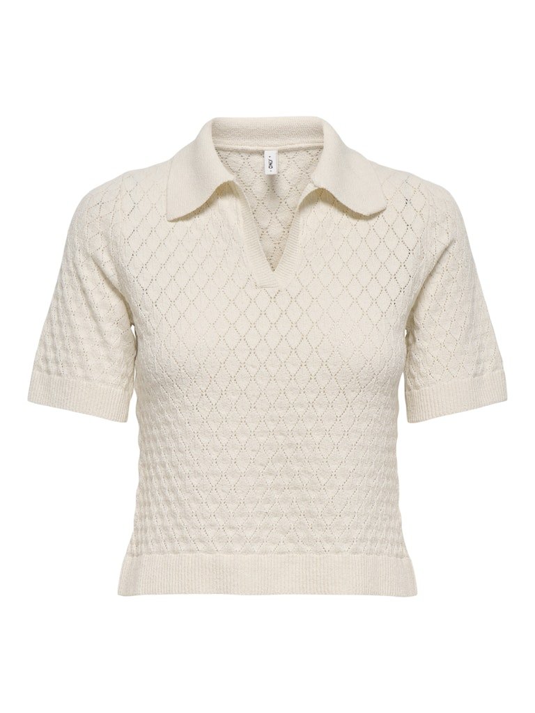 Onlcosima Ss Structure Polo Knit Noos - koop Tops van Only bij Meisjes Brugge