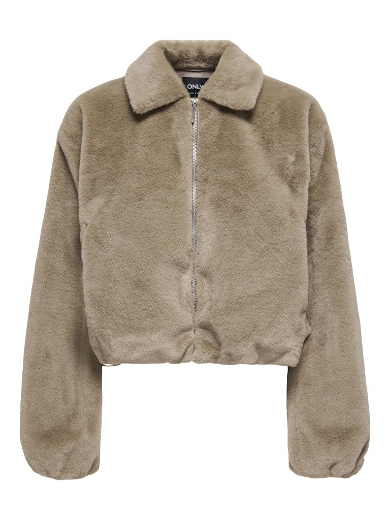 Silver mink Jassen - Onldana Life Faux Fur Jacket van Only