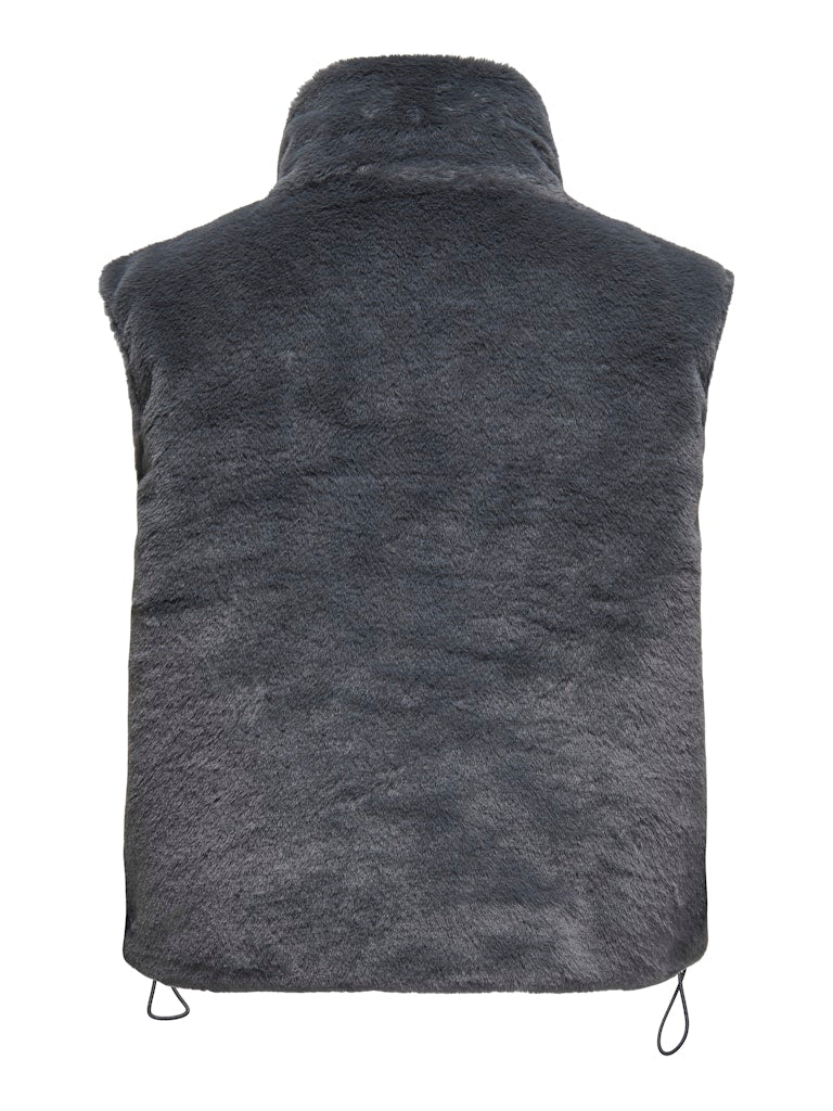 Onldana Life Faux Fur Waistcoat - koop Cardigans van Only bij Meisjes Brugge