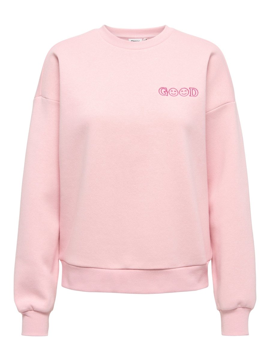 Onldaze L/S O-Neck Terry Print Sweater van Only – Sweaters voor dames | Meisjes Brugge